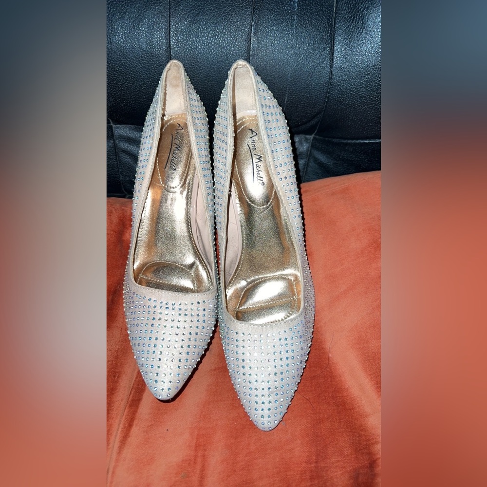 Rhinestone Nude Heels